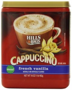 Hills Bros. Instant Decaf - Cappuccino Mix, Decaf French Vanilla Cappuccino