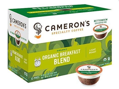Cameron's Coffee Single Serve Pods, Organic Breakfast Blend