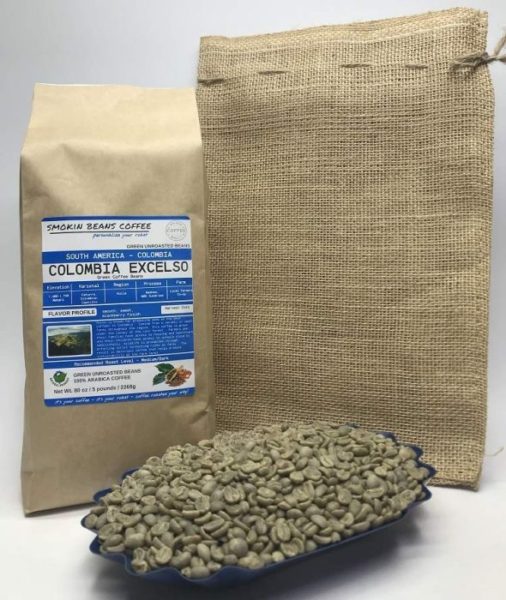 Colombia Excelso – Unroasted Arabica Green Coffee Beans