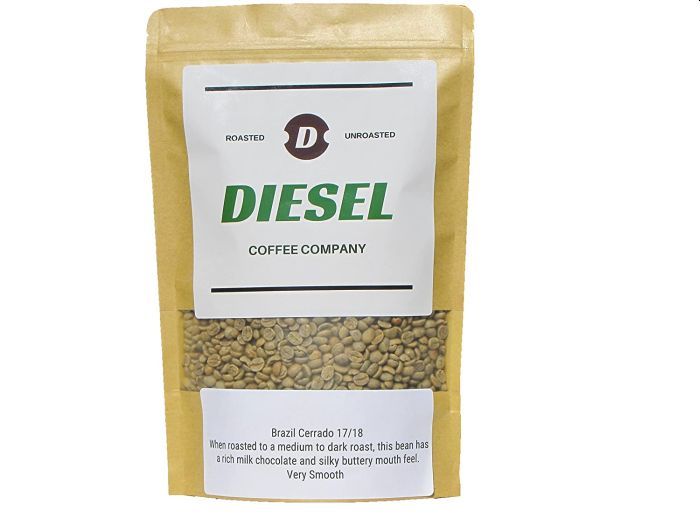 Diesel Coffee Company Brazil Cerrado Green Raw Unroasted Whole Coffee Beans