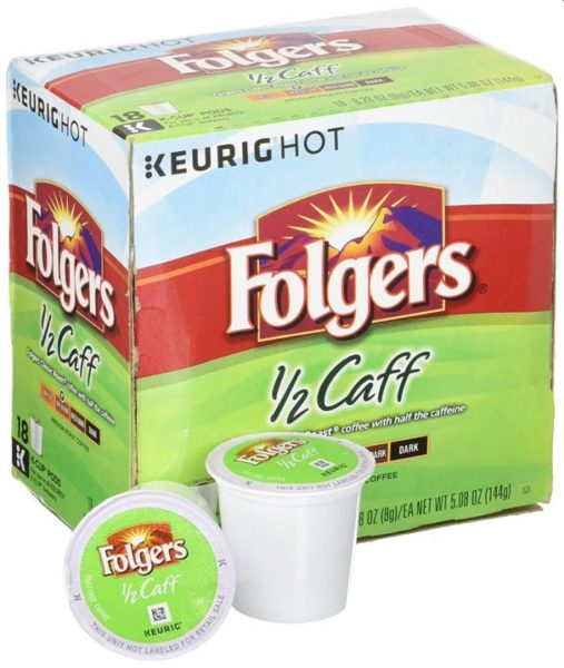 Folgers Half Caff K Cups Coffee