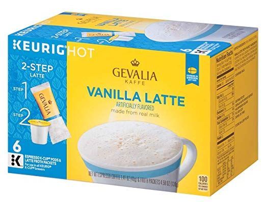 Gevalia Cappuccino Espresso Keurig K-Cup Coffee Pods and Froth Packets