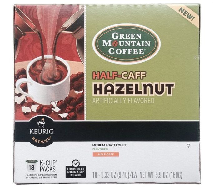 Green Mountain Hazelnut Half Caff