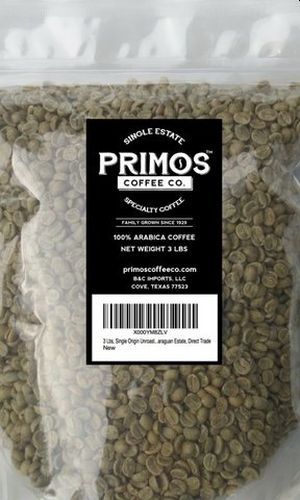 Primos Coffee Co Single Origin Unroasted Green Coffee Beans