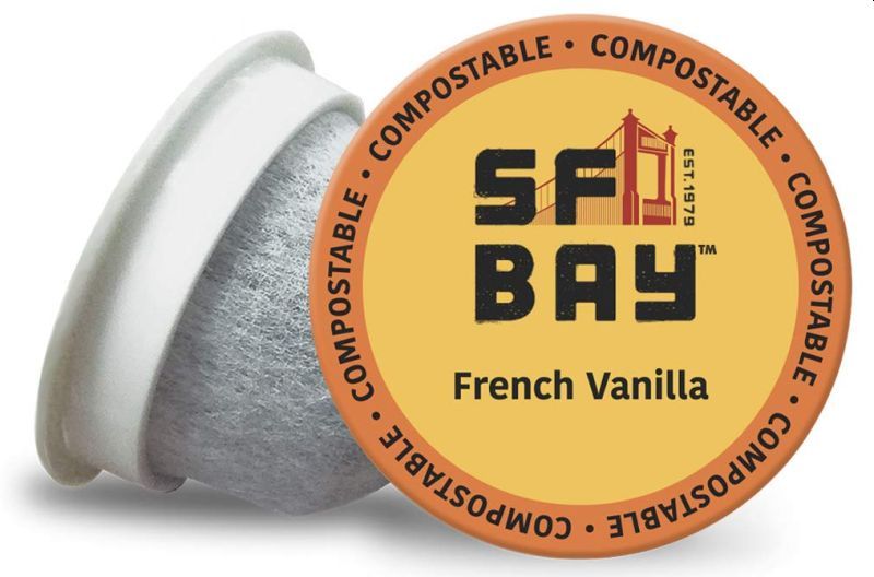SF Bay Coffee French Vanilla Flavored Compostable Coffee Pods