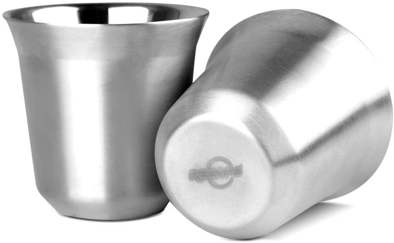 Recaps Stainless Steel Espresso Cups Set