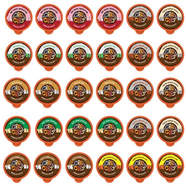 Crazy Cups Premium Hot Chocolate Single Serve Cups for Keurig K Cup Brewers