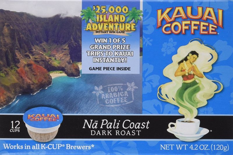 Kauai Coffee Single-serve Pods Na Pali Coast Dark Roast