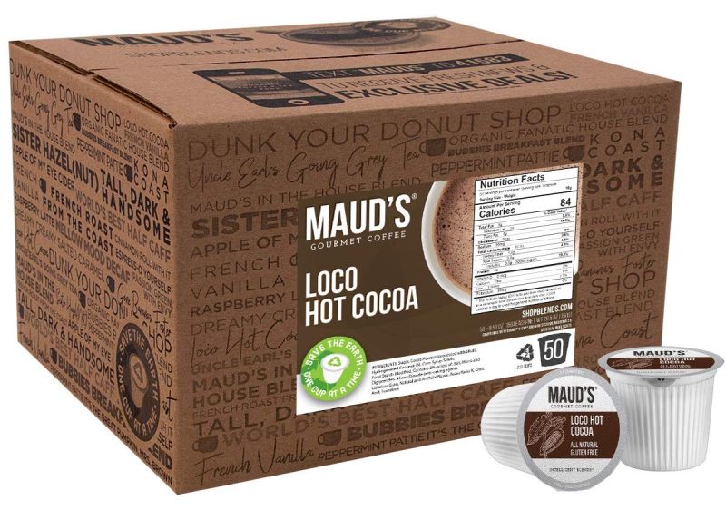 Maud's Hot Chocolate Single Serve Dairy Free Hot Cocoa Pods