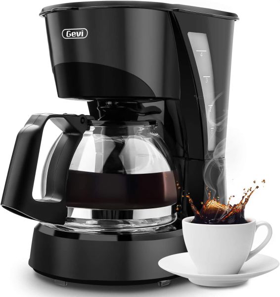 Drip Coffee Maker GEVI 4 Cup Coffee Machine