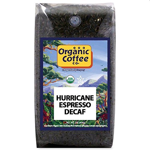 The Organic Coffee Co Hurricane Espresso Decaf Whole Bean Coffee