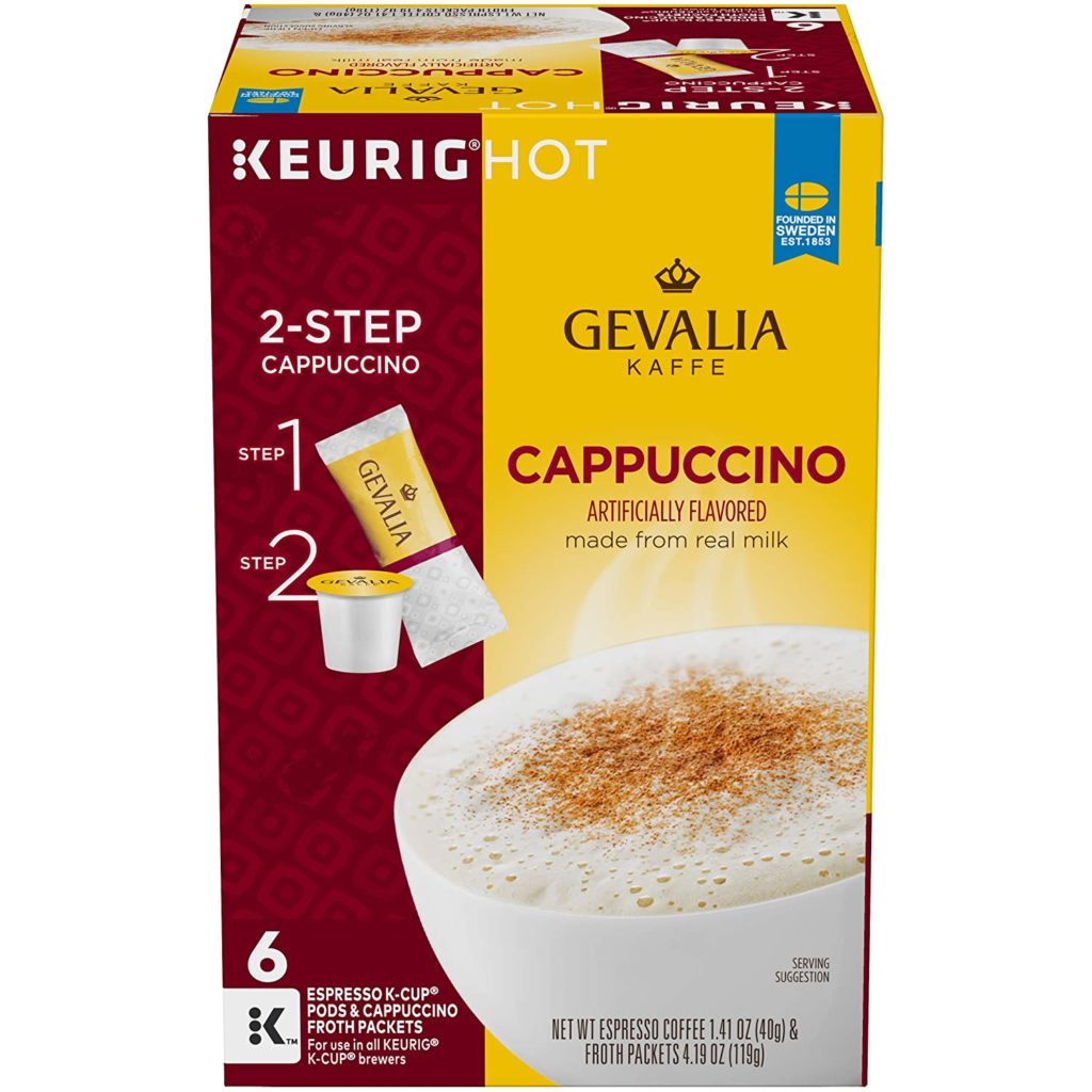 Gevalia Cappuccino K-Cup Coffee Pods