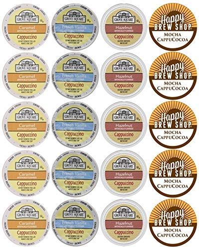 20-count Grove Square Cappuccino Variety Sampler Pack