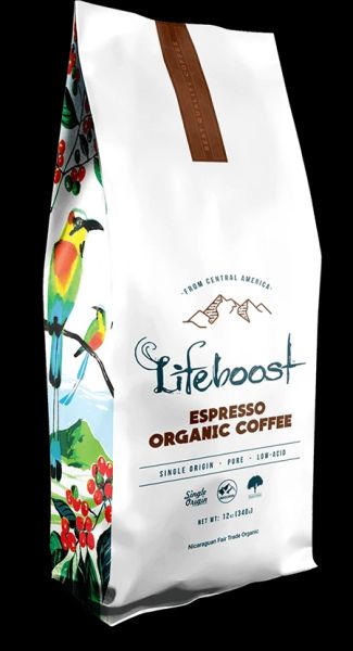Lifeboost Espresso Organic Coffee