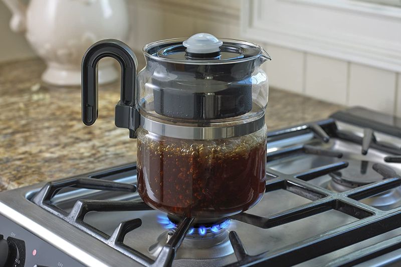 Cafe Brew Stovetop Glass Percolator Coffee Pot