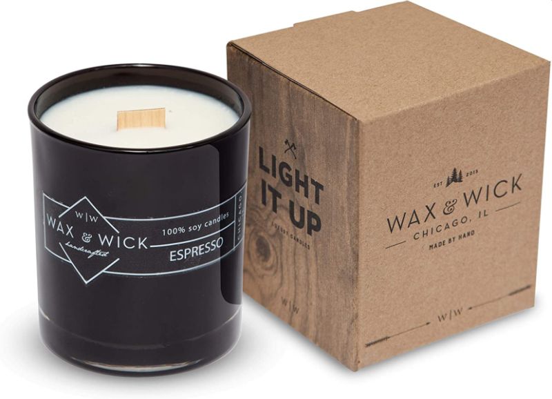 Wax and Wick Espresso Scented Candle