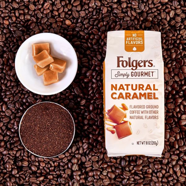 Folgers Simply Gourmet Natural Caramel Flavored Ground Coffee