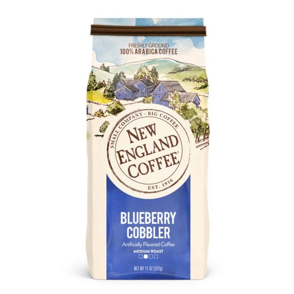 New England Coffee Blueberry Cobbler